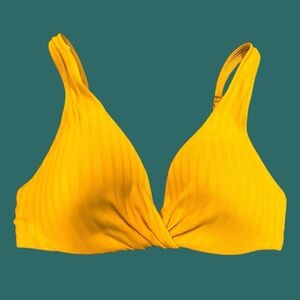 Shade & Shore orange 32D swim bikini top